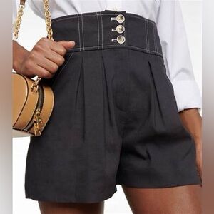 NWT-Veronica Beard High Waist Black Shorts with Flared Silhouette